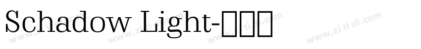 Schadow Light字体转换